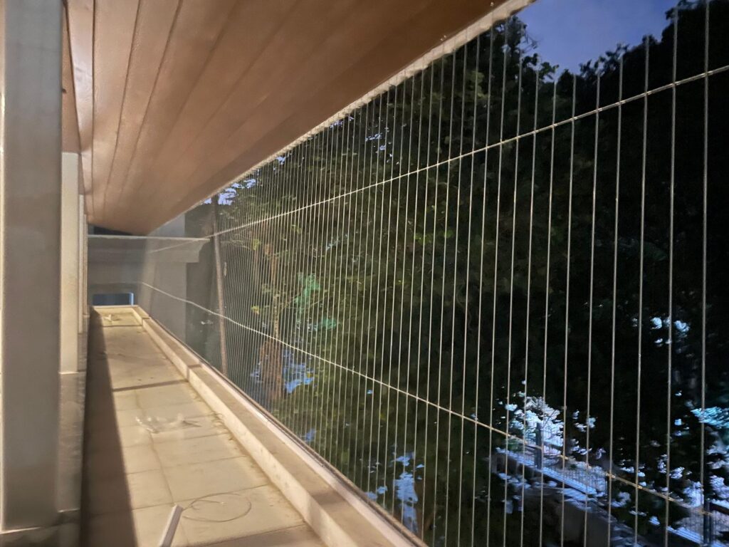 invisible grills for pigeons